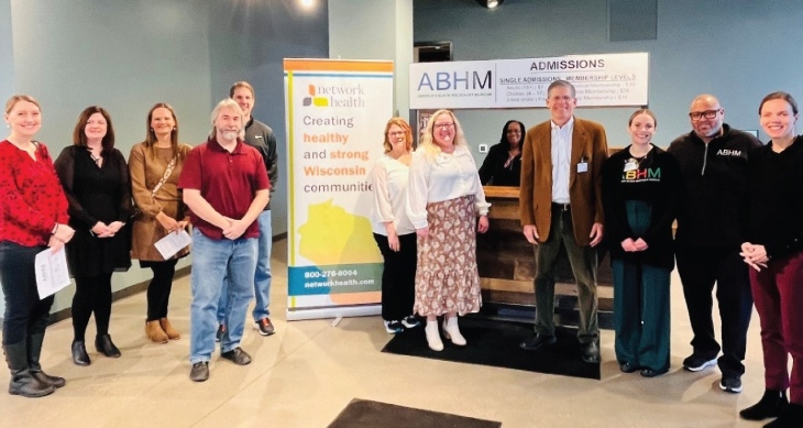 network health employees with the ABHM team at America's black holocaust museum