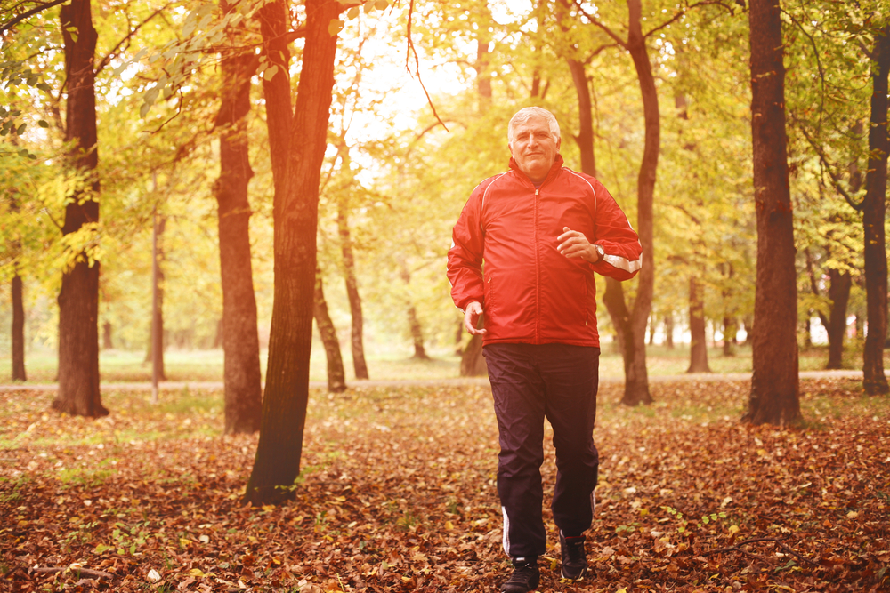 Older Man Running